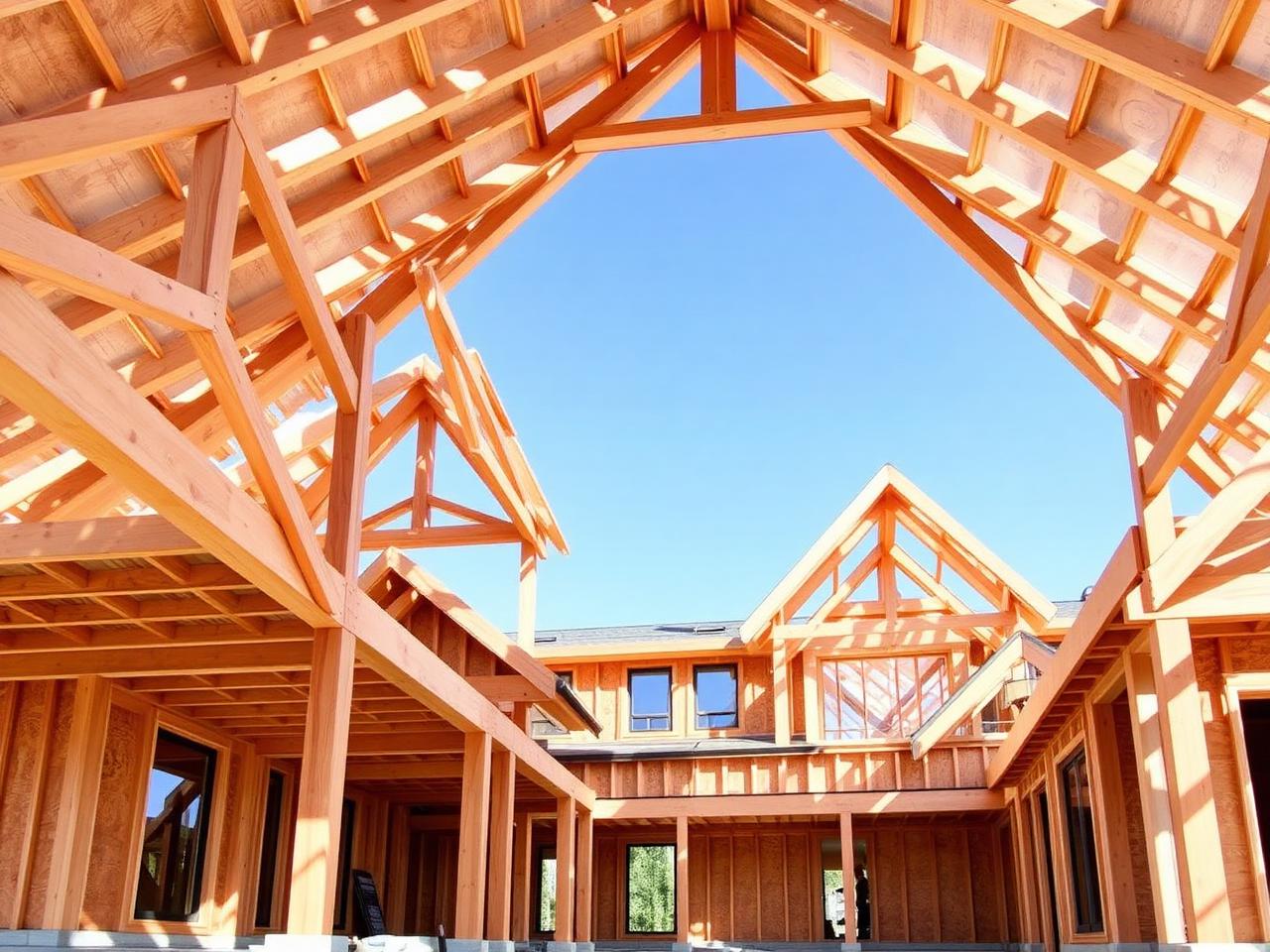 Luxury home framing